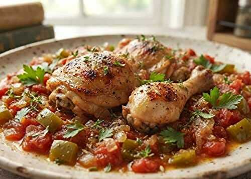 Recette du vrai poulet basquaise traditionnel