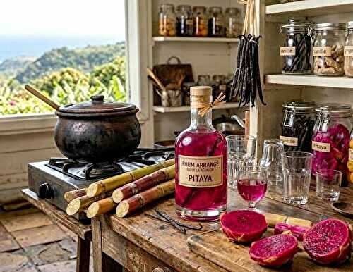 Rhum arrangé pitaya de la Réunion (974)