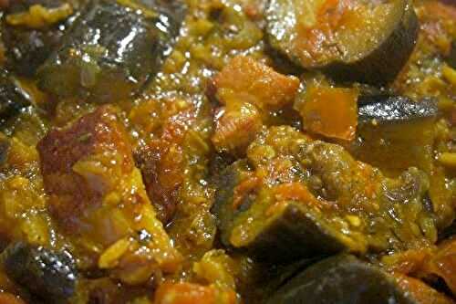 Massalé boucané aux bringelles (aubergines)