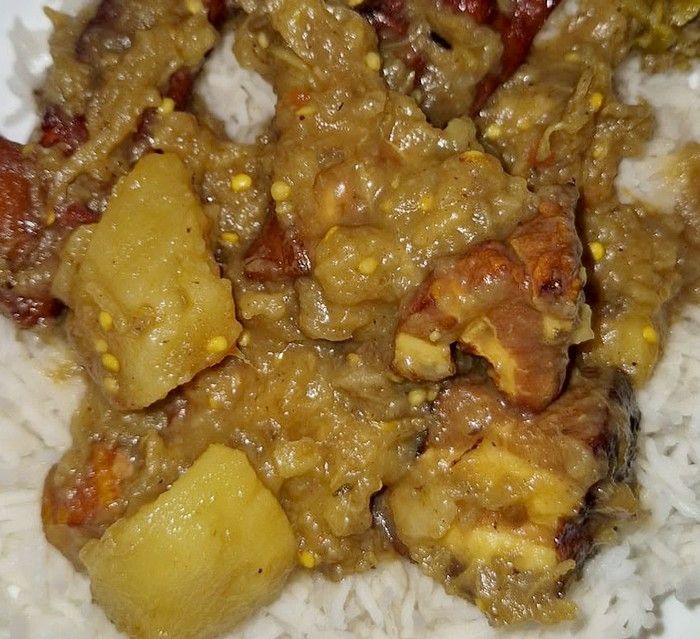 Boucané bringelle pomme de terre
