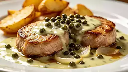 Filet mignon de porc sauce poivre vert