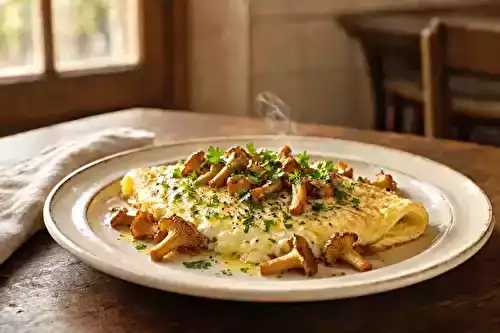 Omelette aux chanterelles