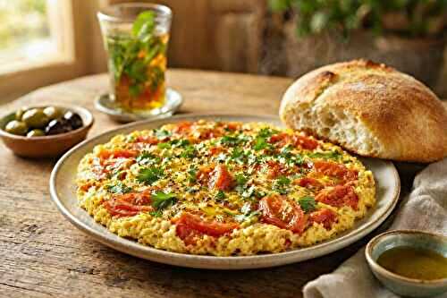 Omelette marocaine aux tomates