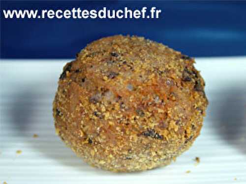 Boulettes de riz et haricots rouges thym et origan