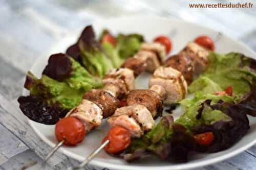 Brochettes de porc au barbecue