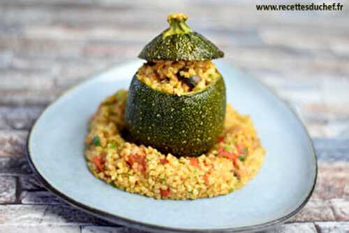 Courgettes farcies au boulgour