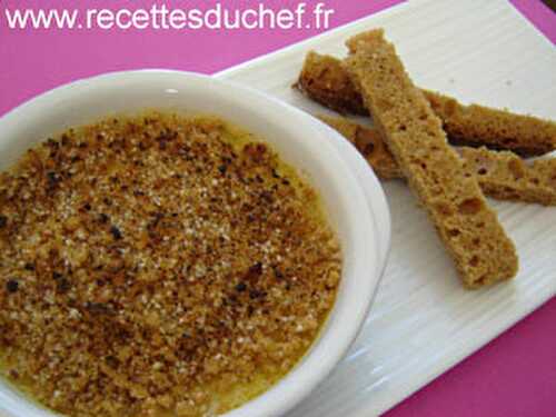 Crème brûlée au foie gras