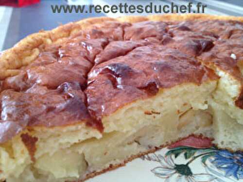 Gâteau aux pommes et au fromage blanc