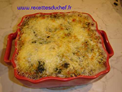 Gratin d'épinards