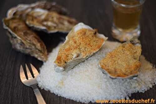 Gratin d'huîtres à la charentaise : Pineau et saucisse