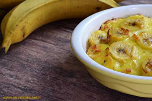 Gratin de bananes plantains