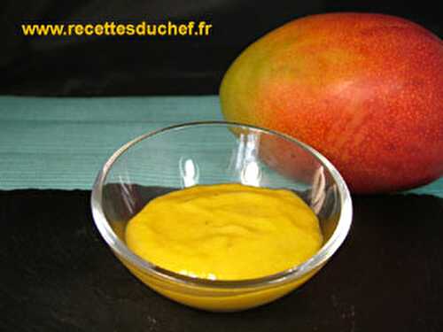 Ketchup de mangue - Sauce à la mangue et au curry