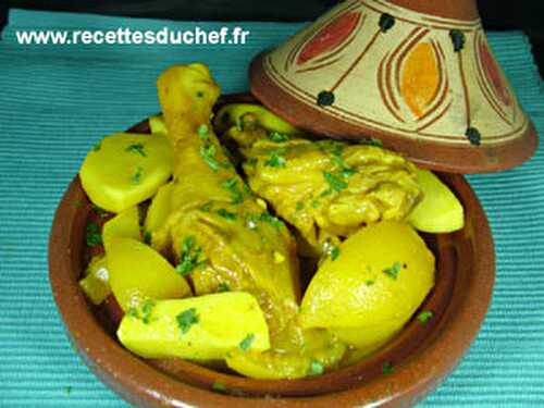 Poulet au citron confit en tajine