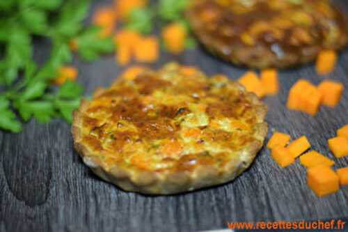 Quiche courge butternut farine de riz et châtaigne