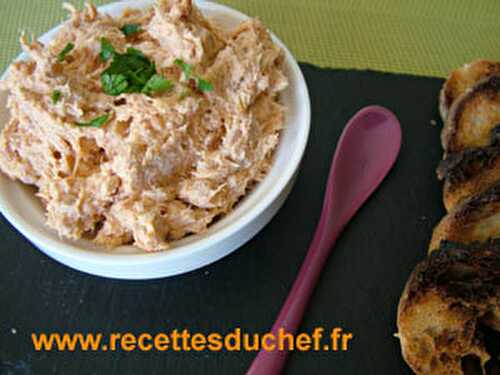 Rillettes de thon au chorizo