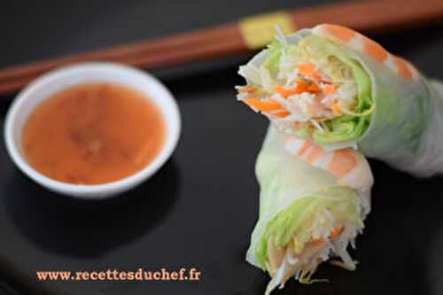 Rouleau de printemps : recette facile