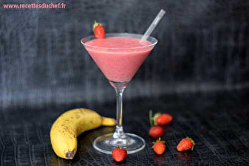 Smoothie fraise banane