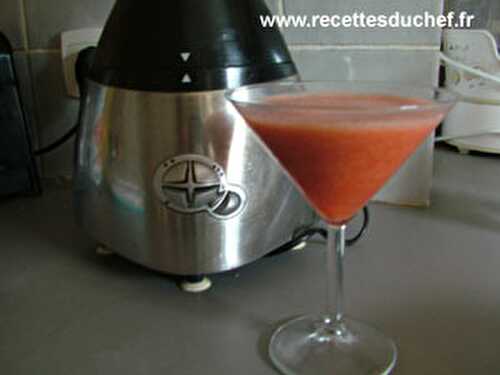 Smoothie fraise orange