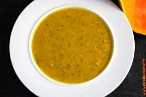 Soupe butternut et carottes au curcuma