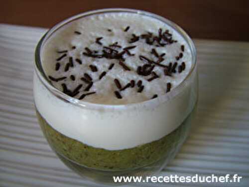 Soupe de kiwis au chocolat blanc