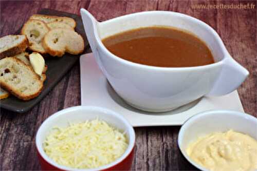 Soupe de poisson à base de fumet