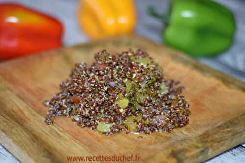 Taboulé au quinoa rouge