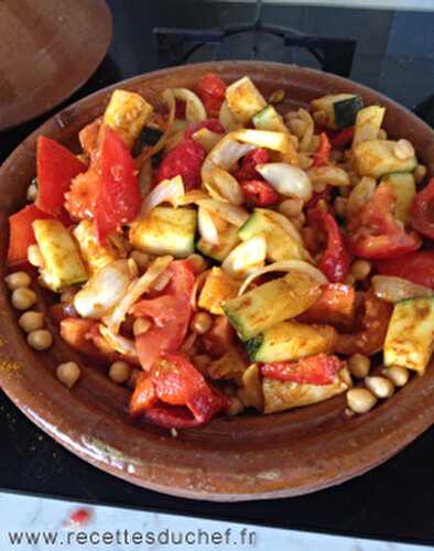 Tajine de pois chiches et courgettes