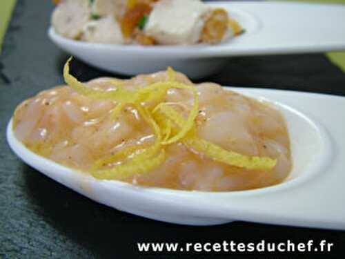 Tartare de Noix de St Jacques à la vanille