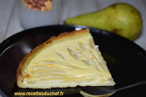 Tarte aux poires au sirop d'anis