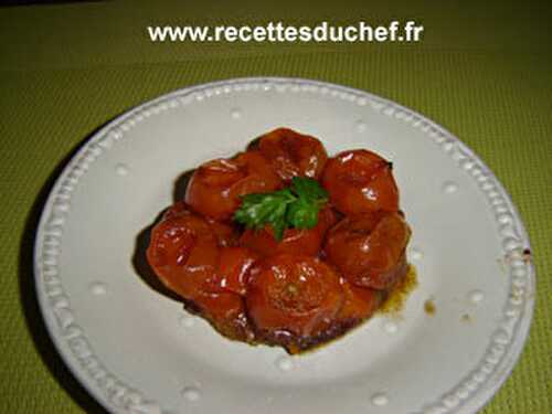 Tarte tatin de tomates cerises