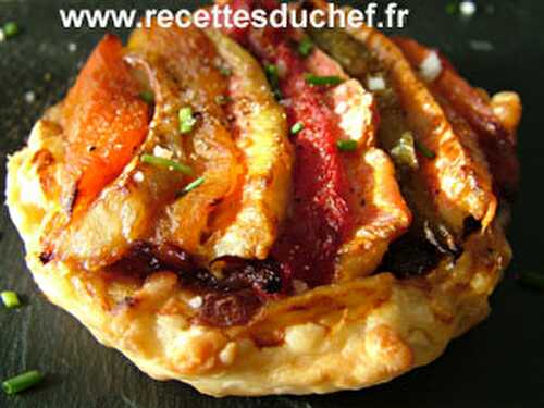 Tartelette de rougets aux poivrons