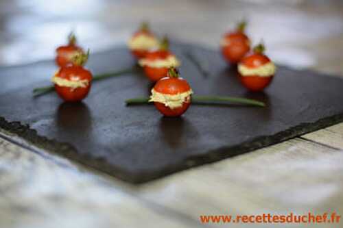 Tomates cerise farcies pour l'apéritif