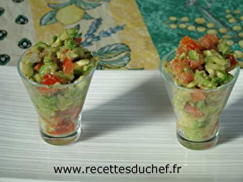 Verrine de Guacamole - Salade d'avocat