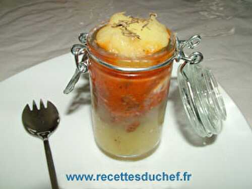 Verrine de hachis parmentier minute