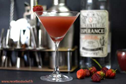Cocktail à base de rhum : le daïquiri fraise
