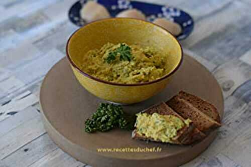 Tartinade de barbes de St Jacques au curry et fromage