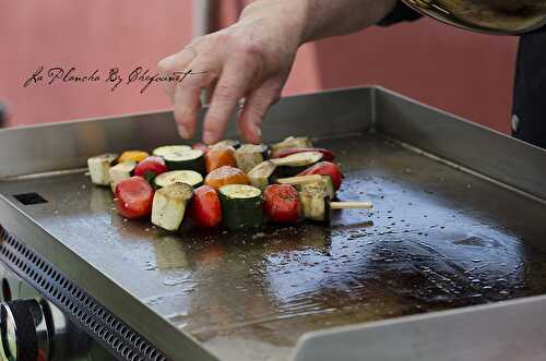 Recette de brochettes de légumes grillés - Recettes et Cuisine à la plancha