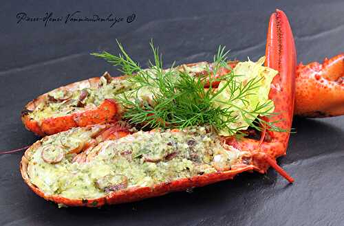 Recette de homard au gingembre et citron caviar, grillé à la plancha