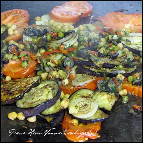 Recette de légumes grillés comme une moussaka à la libanaise - Recettes et Cuisine à la plancha