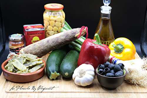Recette des légumes grillés à l'espagnole, chorizo pamplona - Recettes et Cuisine à la plancha
