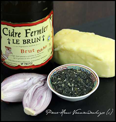 Recette du beurre blanc au cidre et algues de Bretagne