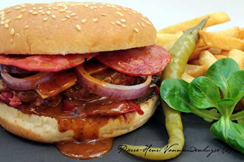Recette du burger el gringo de chefounet - Recettes et Cuisine à la plancha