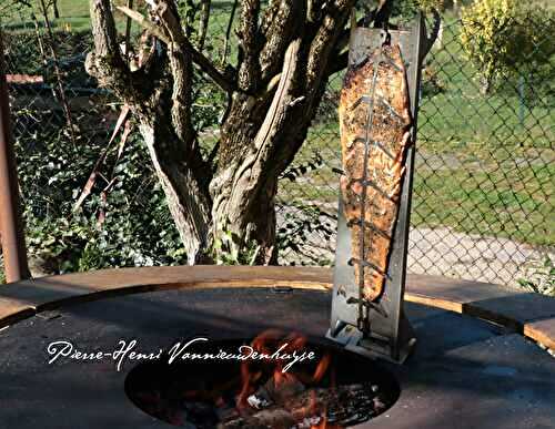 Filet de saumon cuit à la flamme au Brasero Plancha selon Chefounet