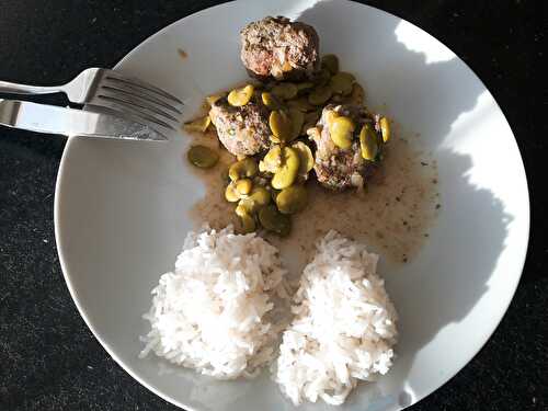 Boulettes de boeuf aux fèves et au citron d'Ottolenghi