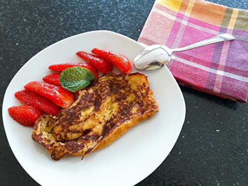 Brioche perdue aux fraises