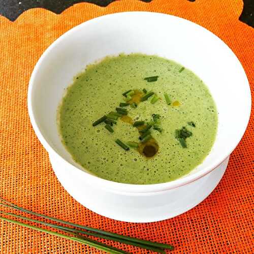 Gaspacho à la roquette et au concombre