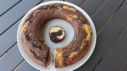 Gâteau marbré au chocolat  gâteau marbré