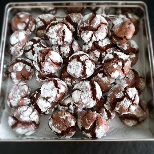 Mes crinkles au chocolat