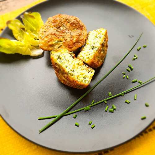 Muffins aux courgettes et à la ciboulette