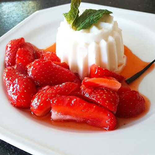 Panna cotta aux fraises